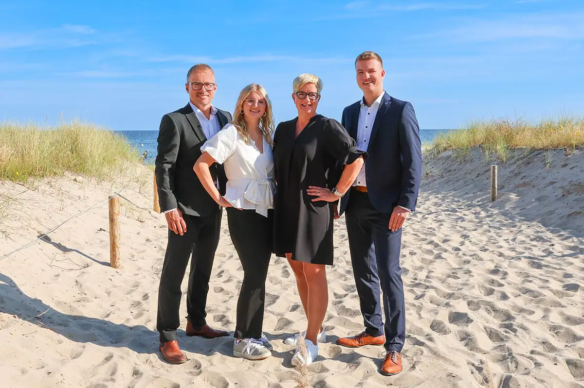 Gastgeberfamilie Kalms am Strand von Kühlungsborn